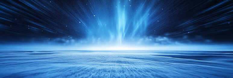 星空下的冰天雪地