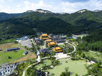 义乌佛堂双林寺航拍