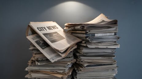 堆积的报纸