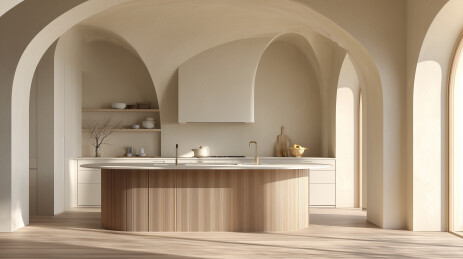 意式极简晨光厨房  