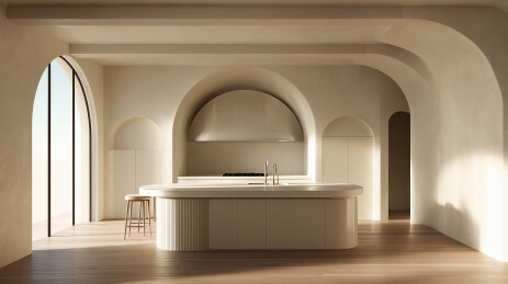 意式极简晨光厨房  