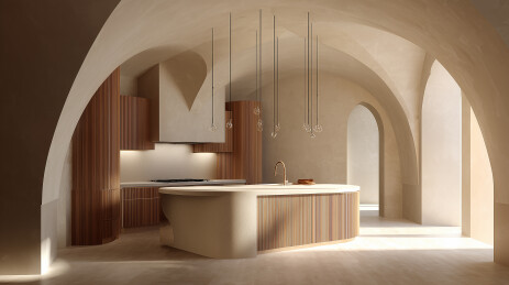 意式极简晨光厨房  