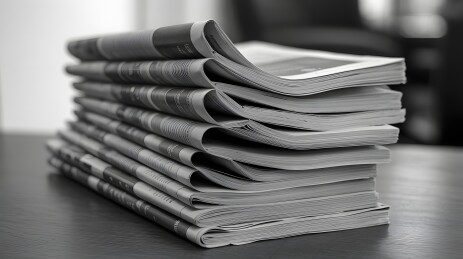 堆叠的报纸