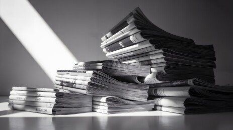 堆叠的报纸