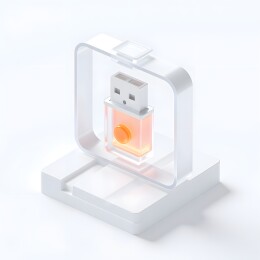 透明U盘设计展示