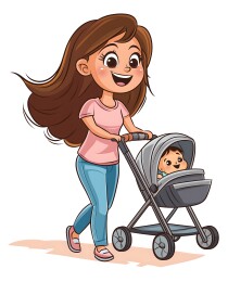 宝妈推婴，暖情漫绽曳新程