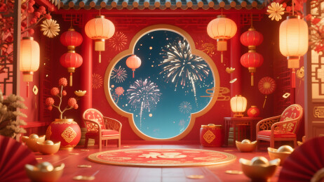 新春佳节喜气盈门
