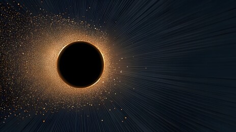 黑洞引力场的宇宙奇观