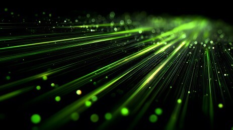 绿色光线流动抽象背景