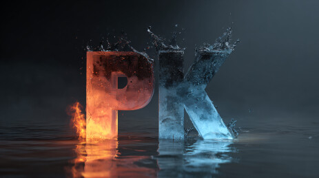 水火交融 PK 艺术字