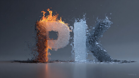 水火交融 PK 艺术字