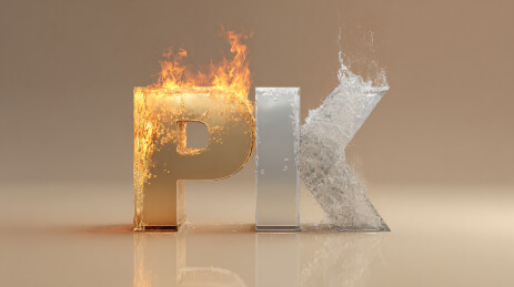 水火交融 PK 艺术字