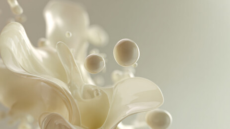 奶白流体飞溅艺术图