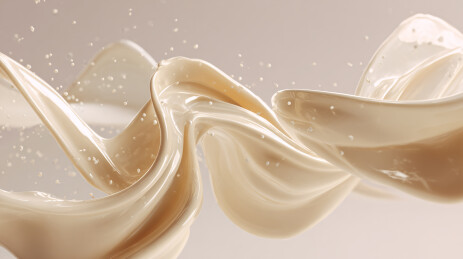 奶白流体飞溅艺术图