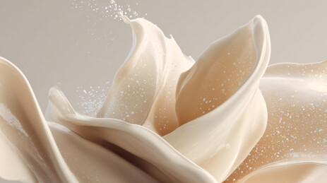 奶白流体飞溅艺术图
