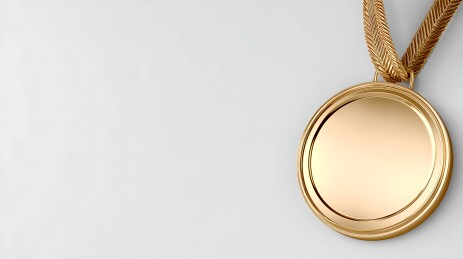 金光闪闪的奖牌