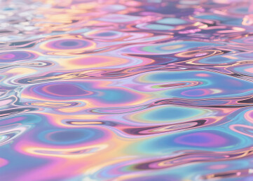 流体渐变色彩镭射水纹水平线背景