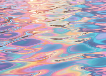 流体渐变色彩镭射水纹水平线背景