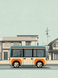 自然光下的清新电动车