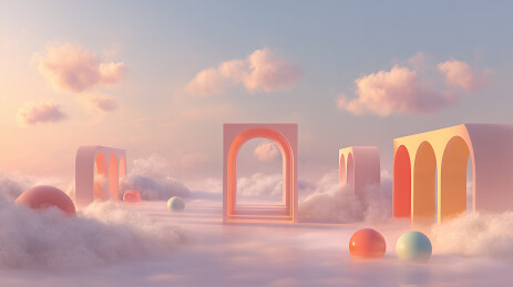 粉彩超现实梦境  