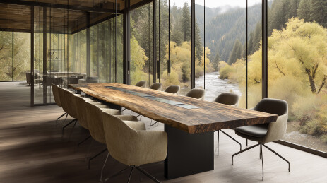 高端极简董事会议室