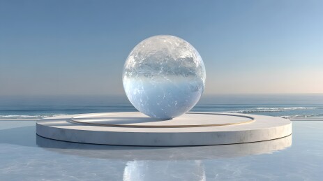 冰球海天背景简约设计
