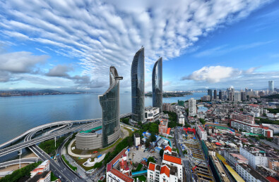 厦门 世贸双子塔 演武大桥