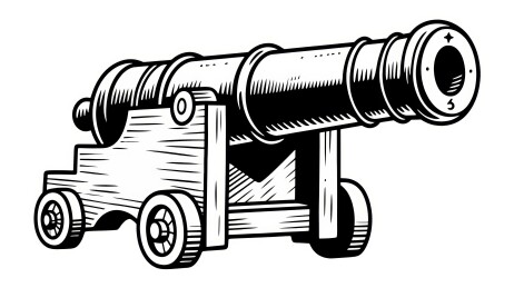 复古火炮金属感历史场景