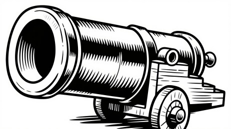 复古火炮金属感历史场景