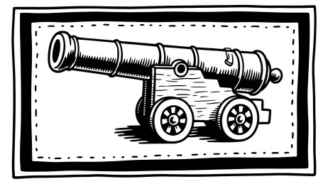 复古火炮金属感历史场景