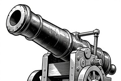 复古火炮金属感历史场景