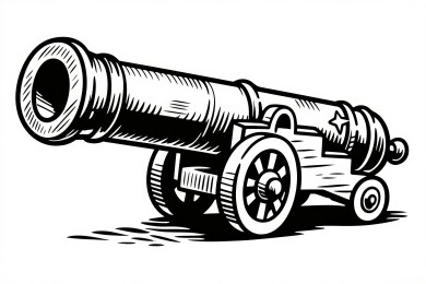 复古火炮金属感历史场景
