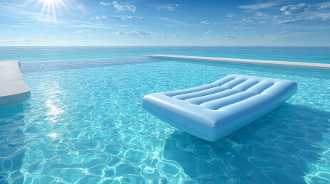 泳池中的夏日清凉