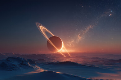 星河抽象风景图