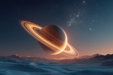 星河抽象风景图