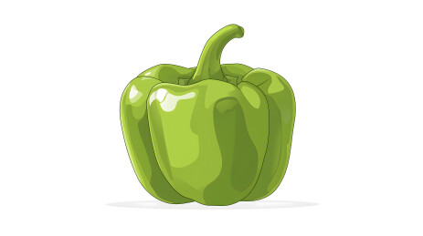 青甜椒插画