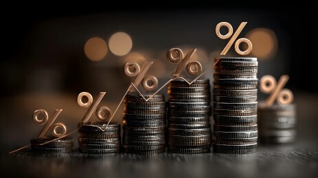 利率上升与硬币堆叠