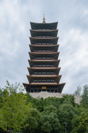 南京牛首山佛顶塔建筑特写
