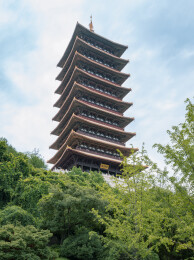 南京牛首山佛顶塔建筑风光