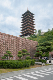 南京牛首山佛顶塔建筑风光