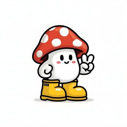 可爱蘑菇卡通