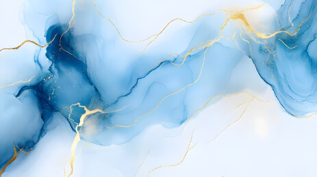 蓝色渐变鎏金大理石漆染纹理背景