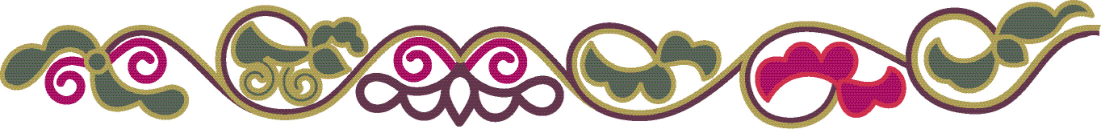 缠枝花卉纹纹样