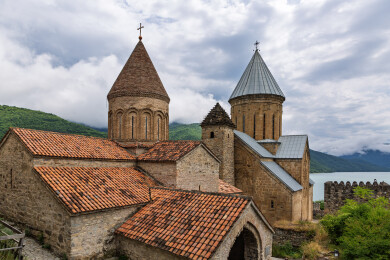 格鲁吉亚的国家地理名片阿纳努里城堡风光