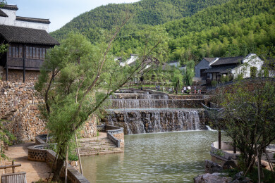 美丽宜兴窑湖小镇江南水乡生态古建筑群