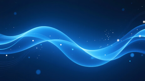 蓝色波浪白点背景
