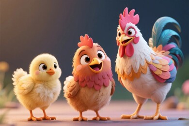 卡通禽类动画形象