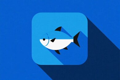 简约风格鱼形图标