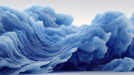 美丽的冬季自然风景。