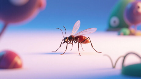 卡通蚊子创意图